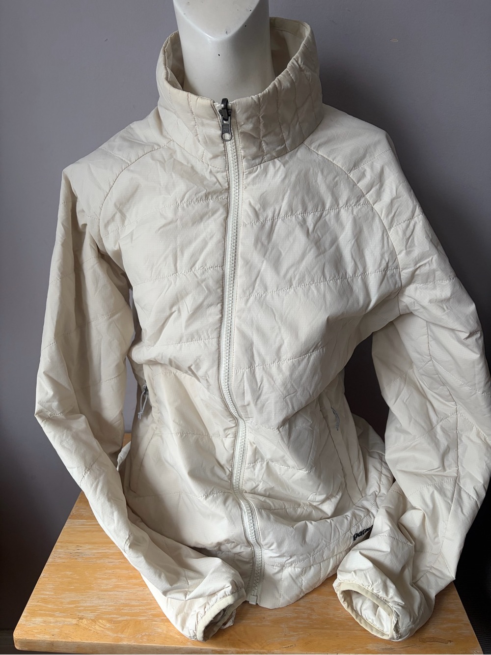 Patagonia Puffer Lightweight Quilted Cream Jacket